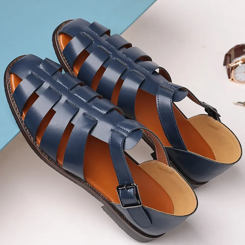 Men’s Leather Sandals | Breathable Loafers, Orthopedic Comfort