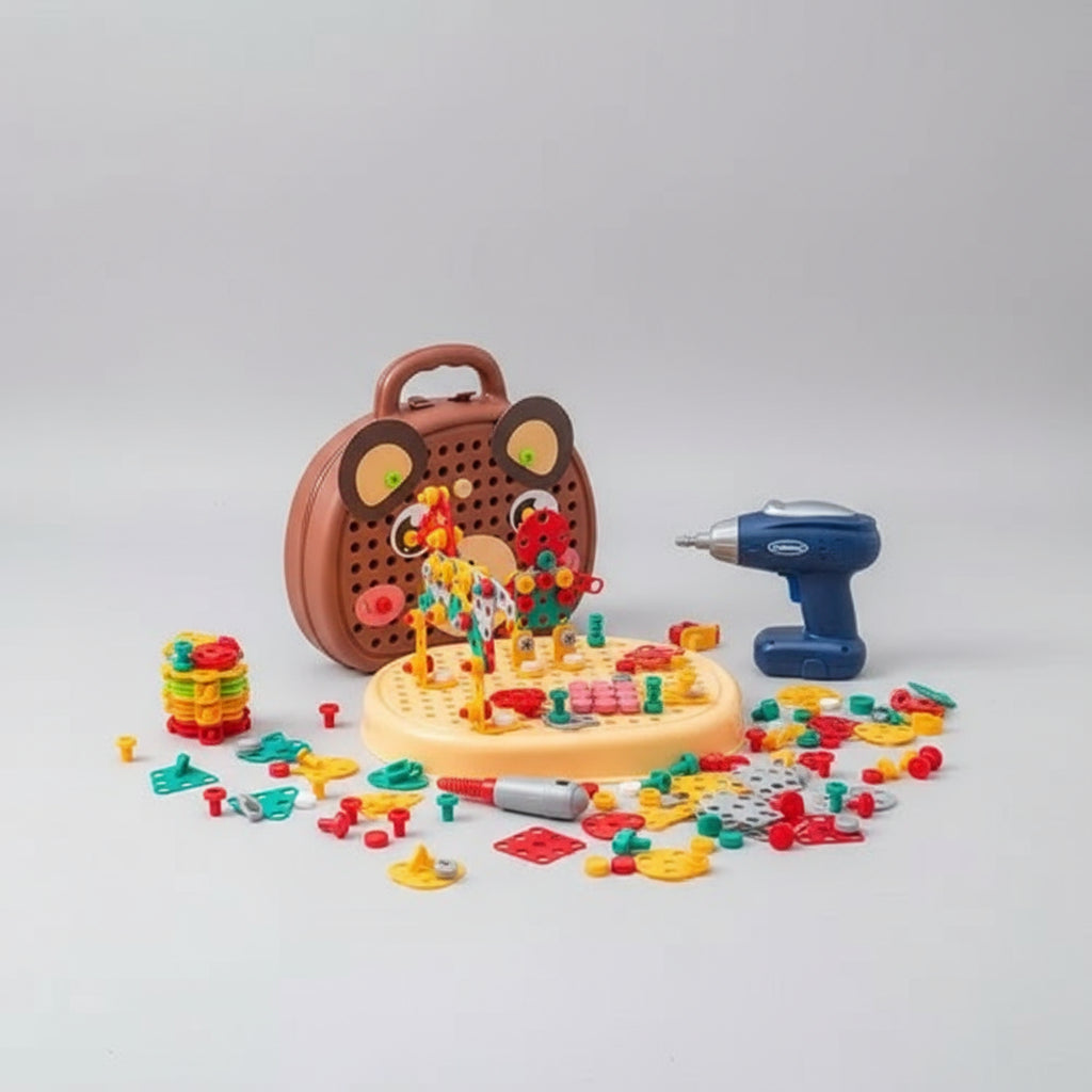 Construction Toy Drill Set STEM Educational Building Learning Kit