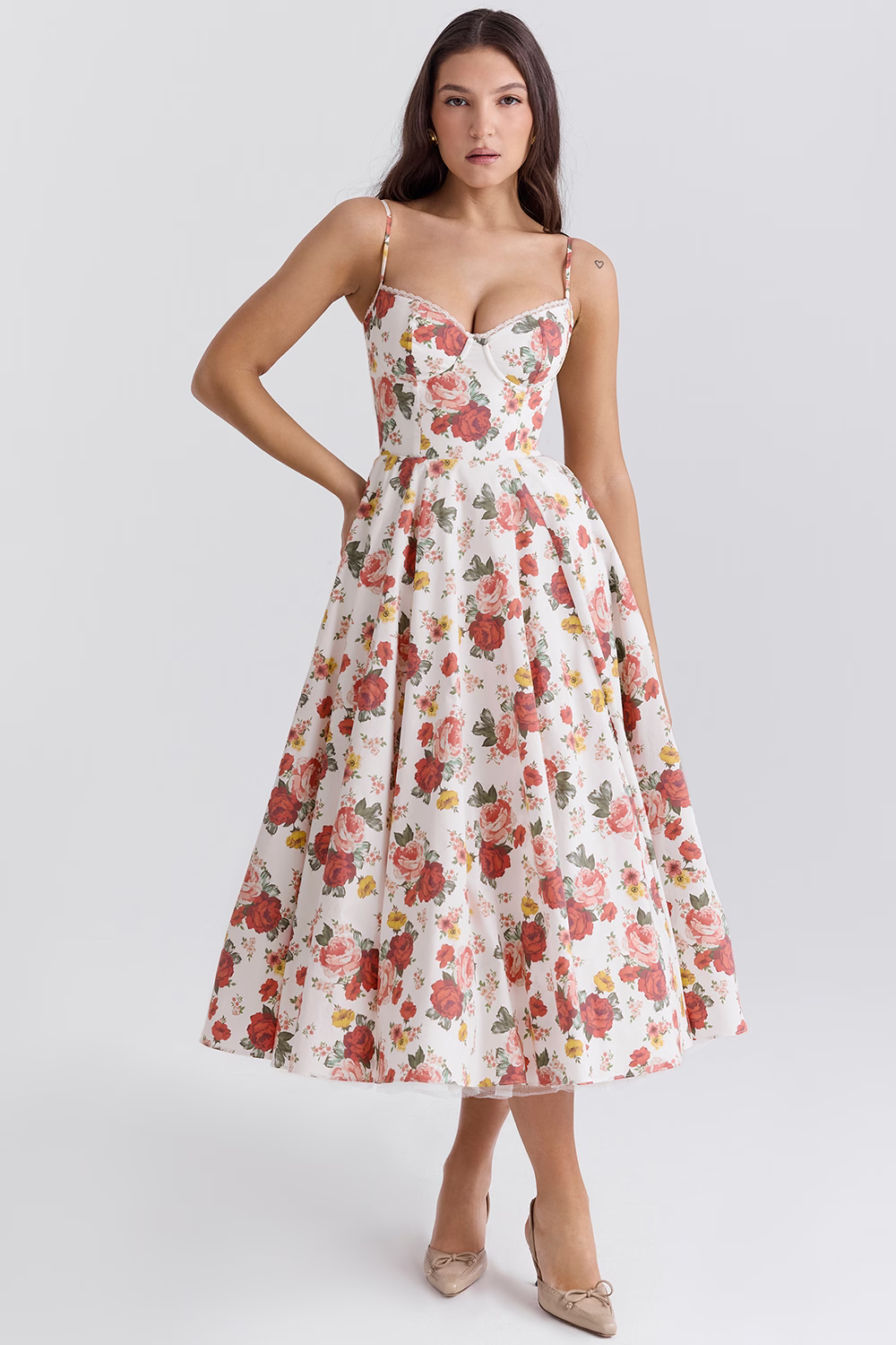 Women's Elegant Strapless Summer Dress | Casual Midi