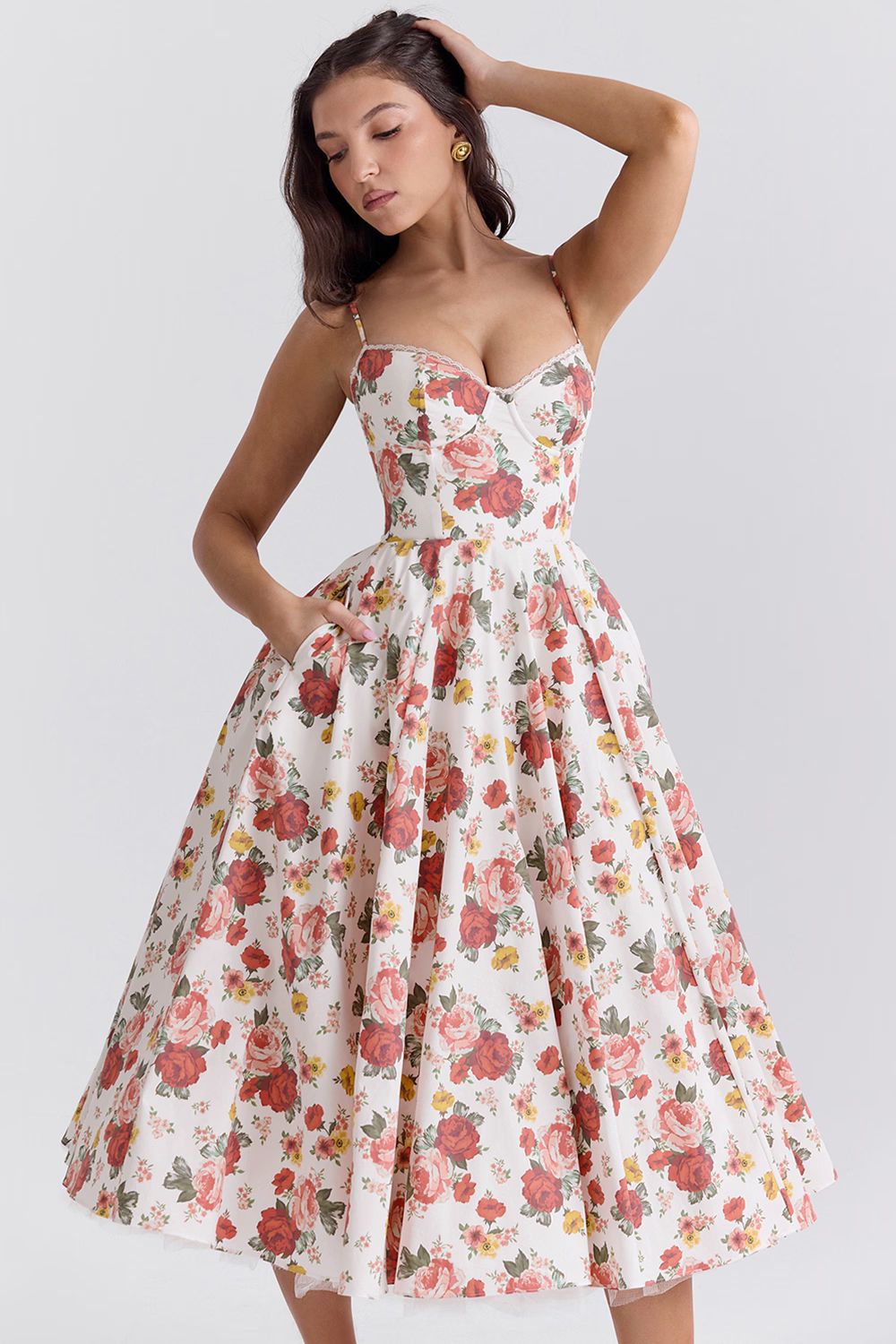Women's Elegant Strapless Summer Dress | Casual Midi