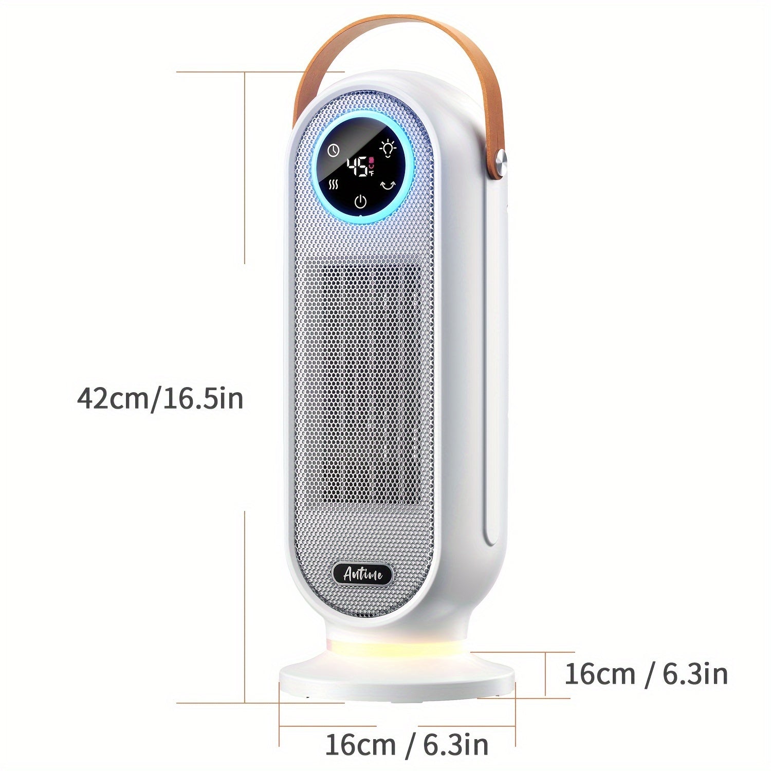 Electric Space Heater Tower Design Forced Air Heating Safety Features