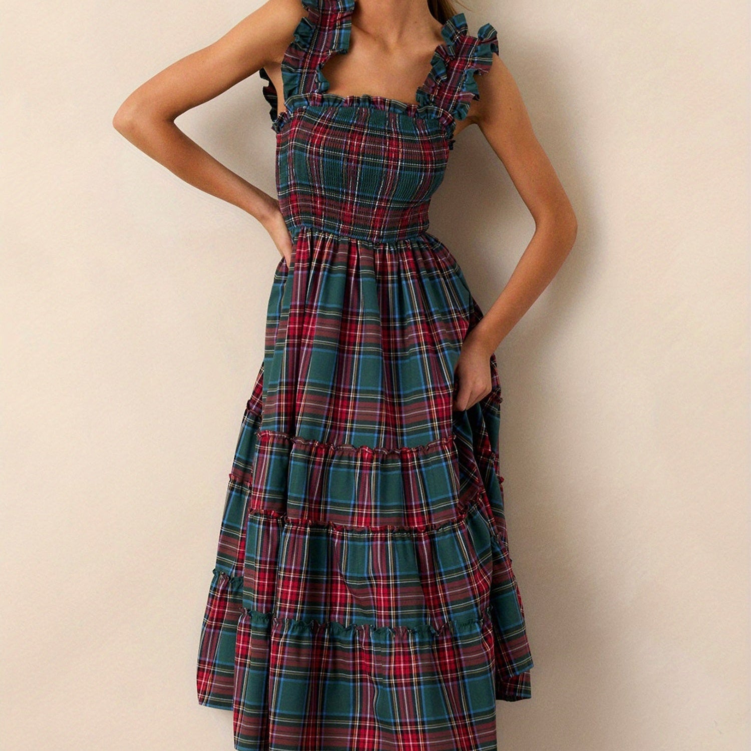 Women's Floral Boho Dress Casual Beach Maxi