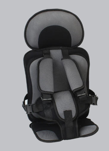 Child Car Booster Seat with Harness – Portable Foldable Travel Safety Seat