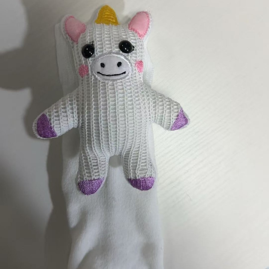 Cozy Animal Knitted Socks Plush Winter Slipper Socks