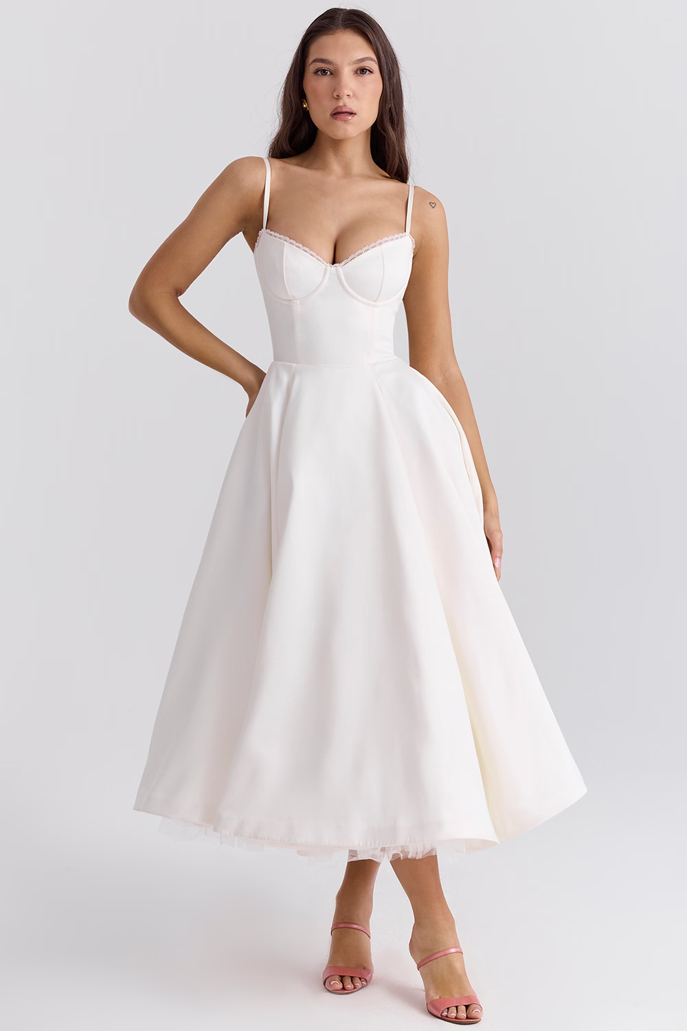Women's Elegant Strapless Summer Dress | Casual Midi