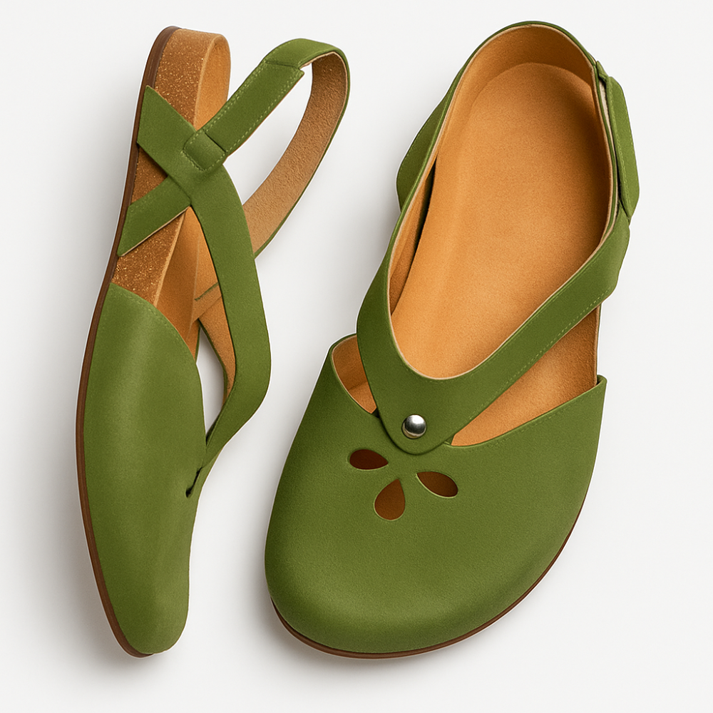 Women’s Comfortable Closed Toe Sandals | Slingback Cushioned Sole