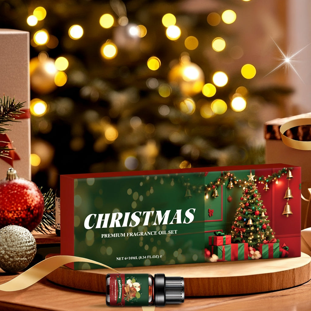 Christmas Essential Oils Gift Set Aromatherapy Scents for Home