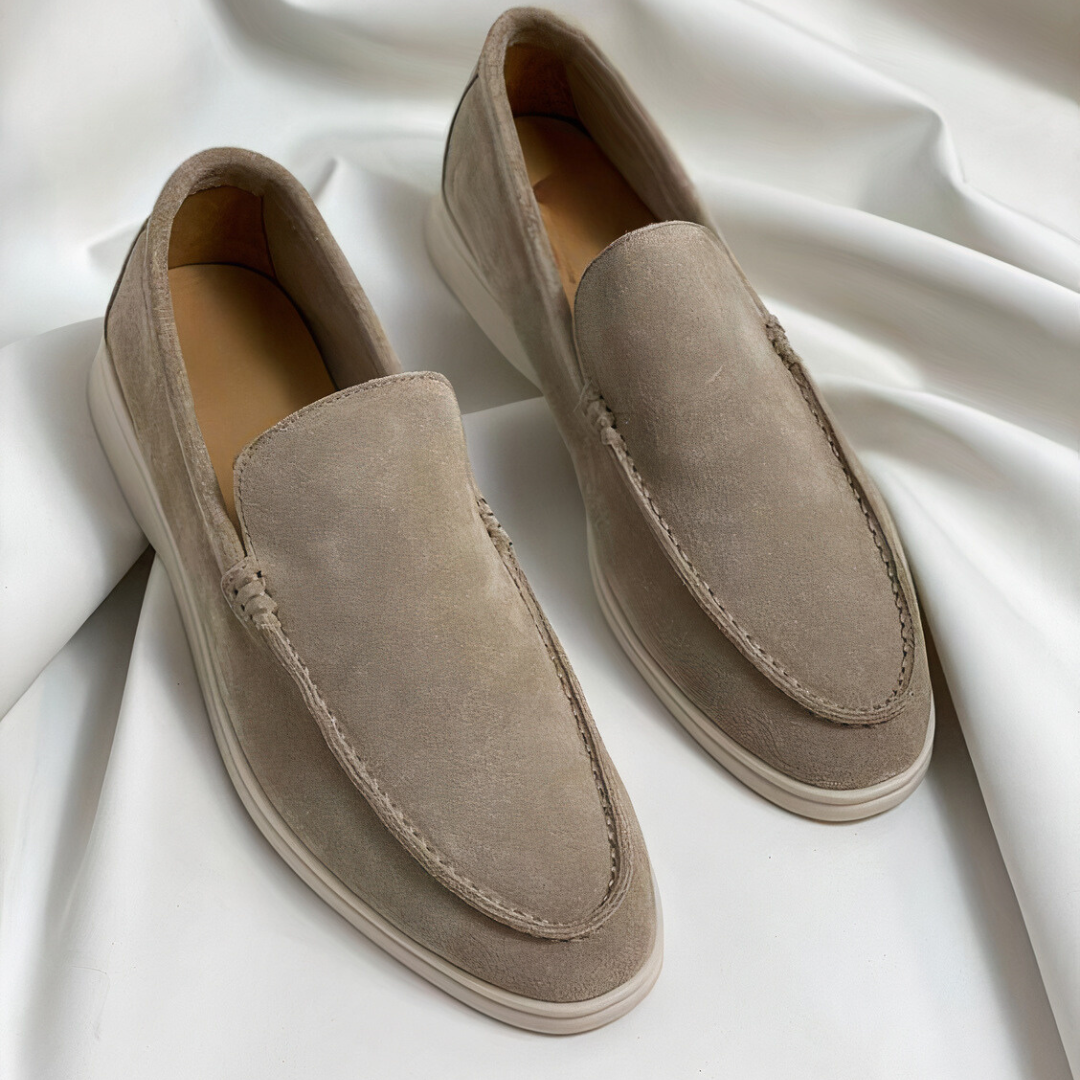 Men’s Suede Slip-On Loafers Shoes | Casual Lightweight Fit