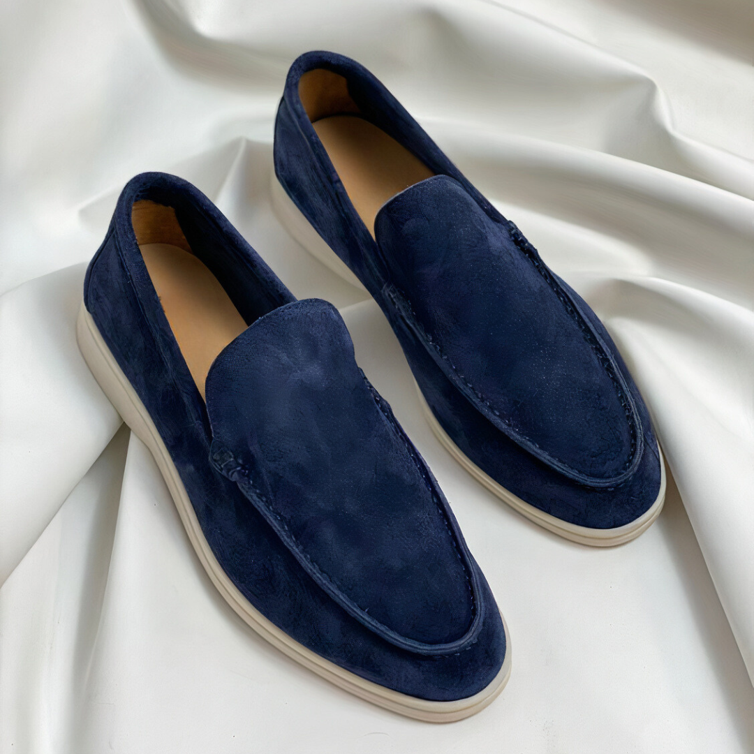 Men’s Suede Slip-On Loafers Shoes | Casual Lightweight Fit