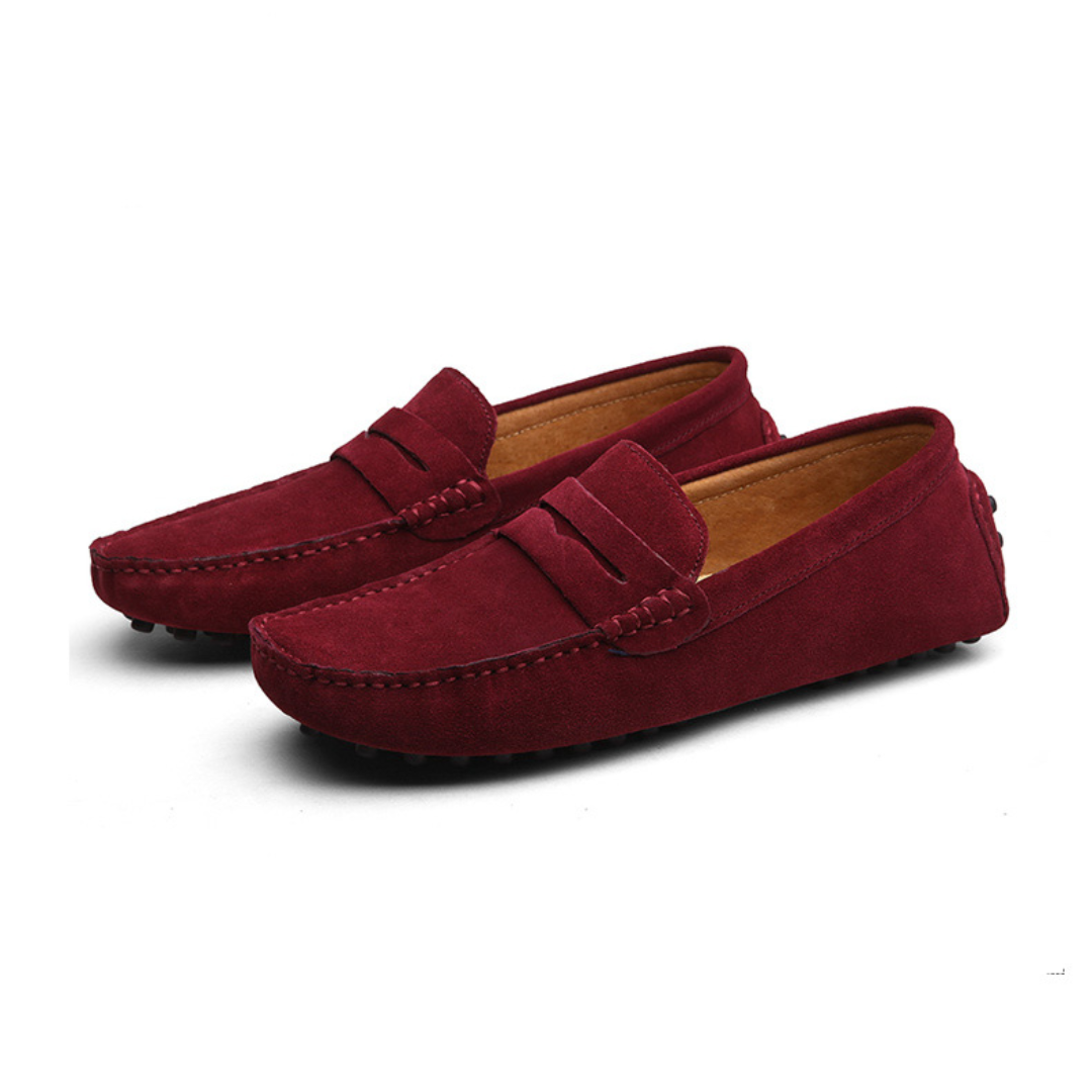 Men’s Suede Slip-On Loafers Shoes | Lightweight Moccasins