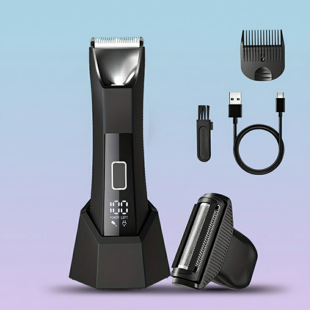 Body Hair Trimmer Men Rechargeable Grooming Kit USB Charging