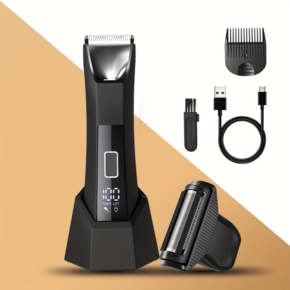 Body Hair Trimmer Men Rechargeable Grooming Kit USB Charging