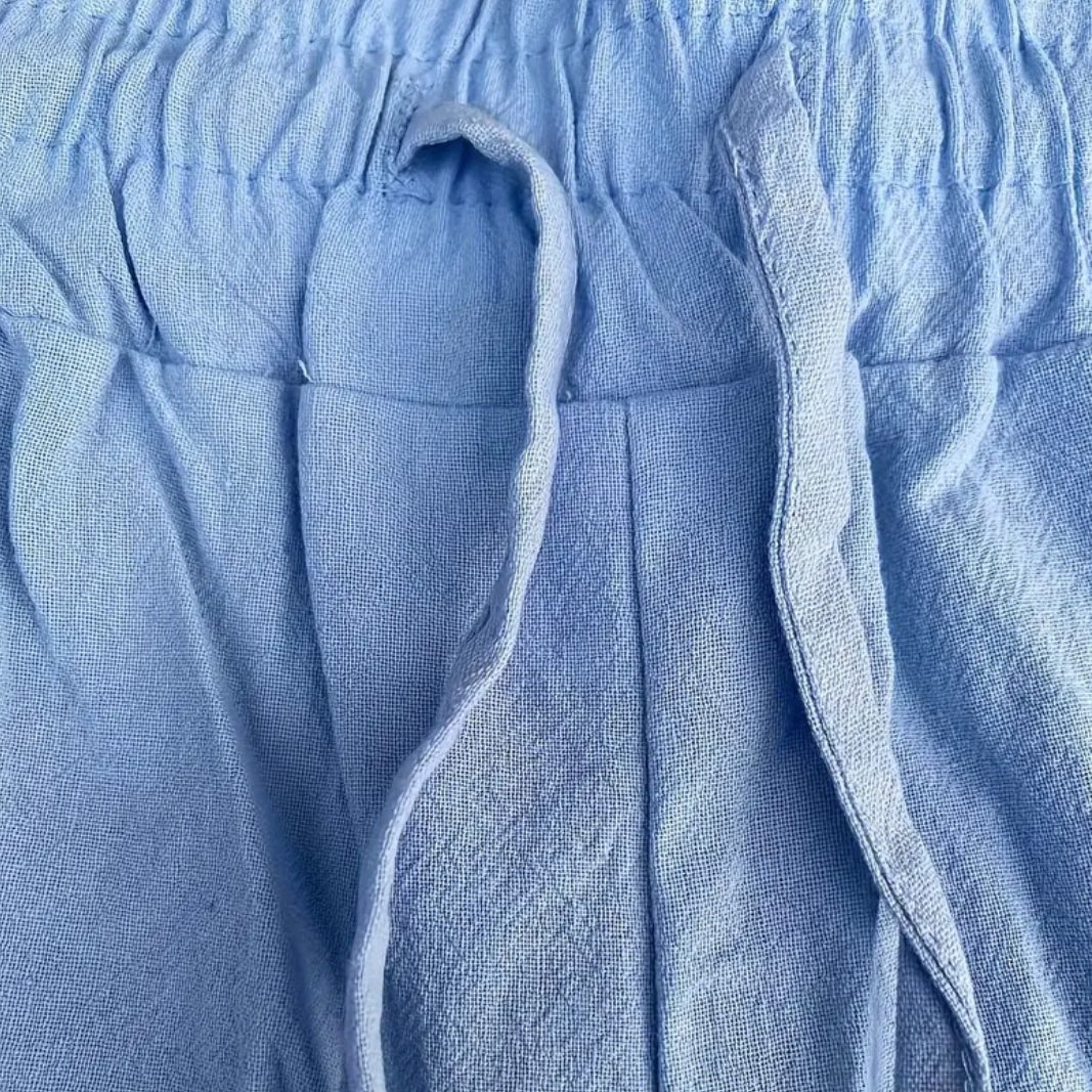 Men’s Casual Linen Shorts | Lightweight Elastic Waist