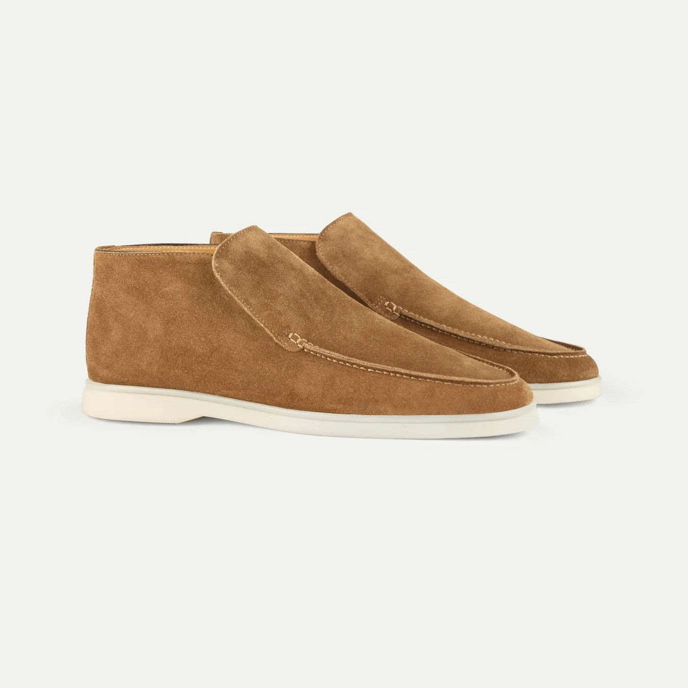 Men’s Suede Mid-Top Loafers Shoes | Lightweight Moccasins