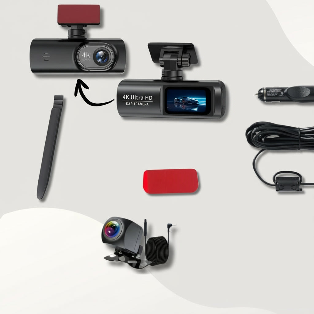 4K Ultra HD Dashcam Wi-Fi Smartphone App Night Vision Car Camera 6