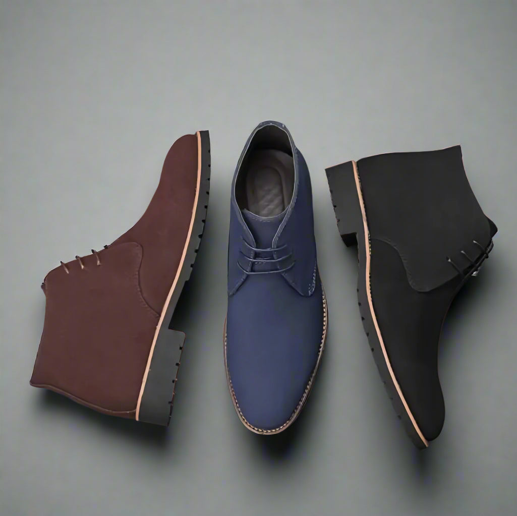 Men’s Ankle Suede Boots | Casual Work Shoes