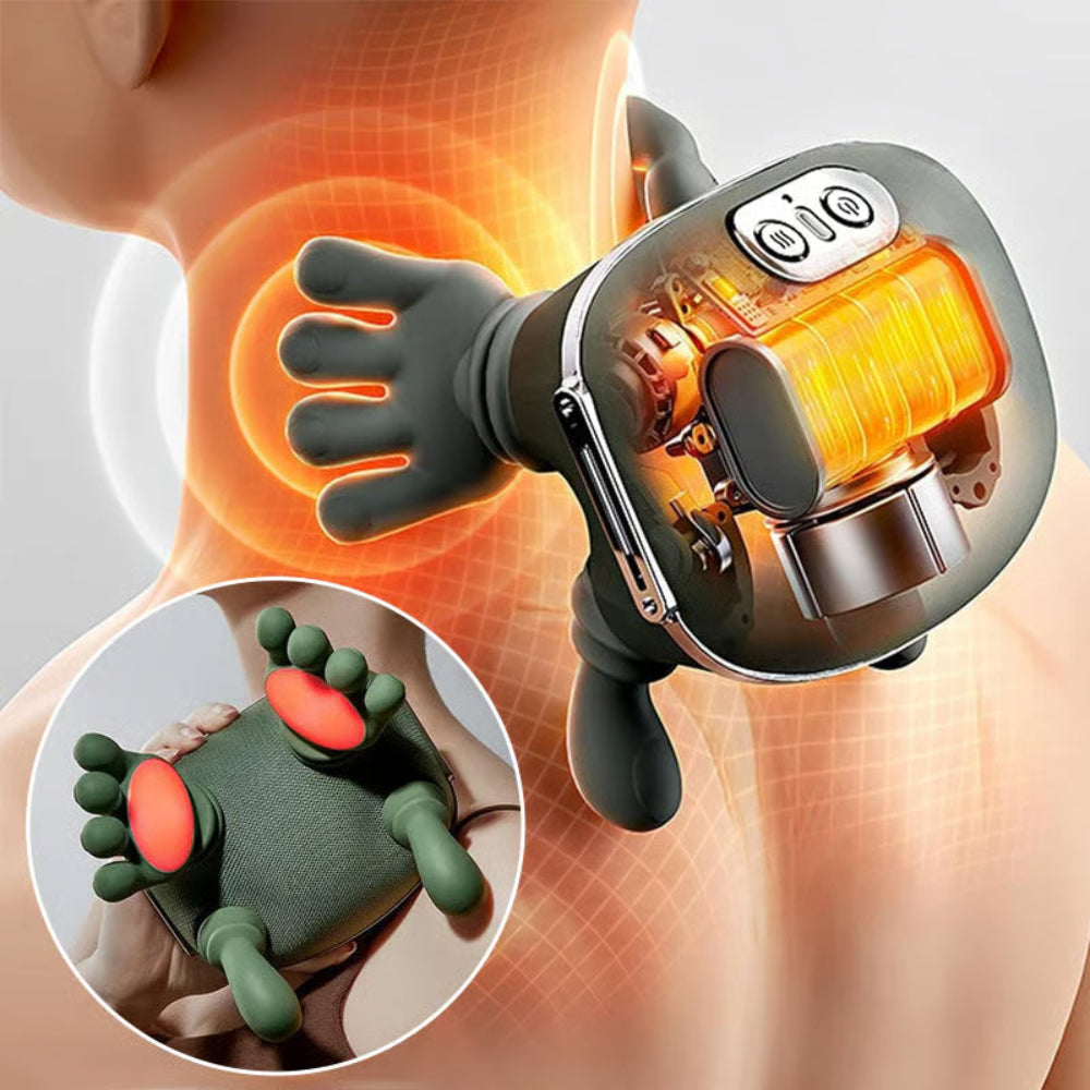 Neck Massager Heat Therapy Portable Ergonomic Muscle Relaxer