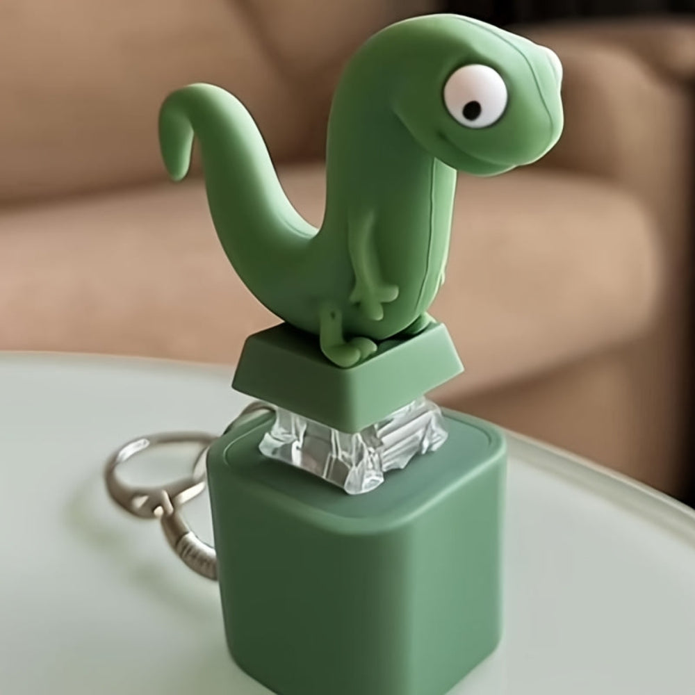 Lizard Keychain Kids Funny Sound Toy Gift Zinc Alloy Ring