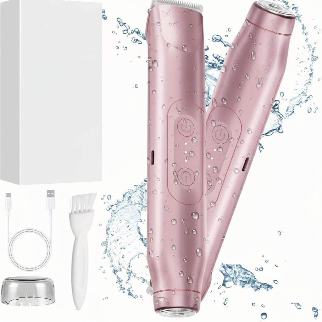 Christmas Gifts Electric Shaver Women Waterproof Hair Trimmer