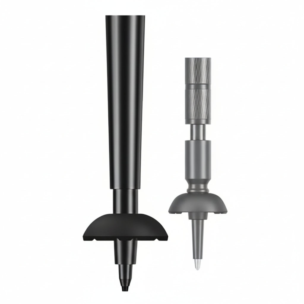 Hiking Pole Collapsible Carbon Fiber Trekking Stick Luminous Handle