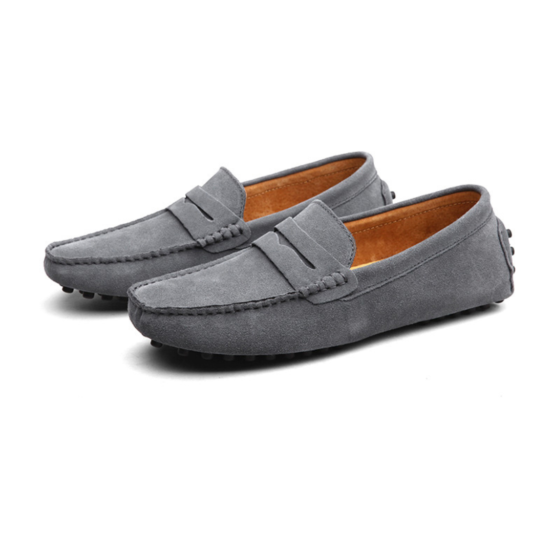Men’s Suede Slip-On Loafers Shoes | Lightweight Moccasins