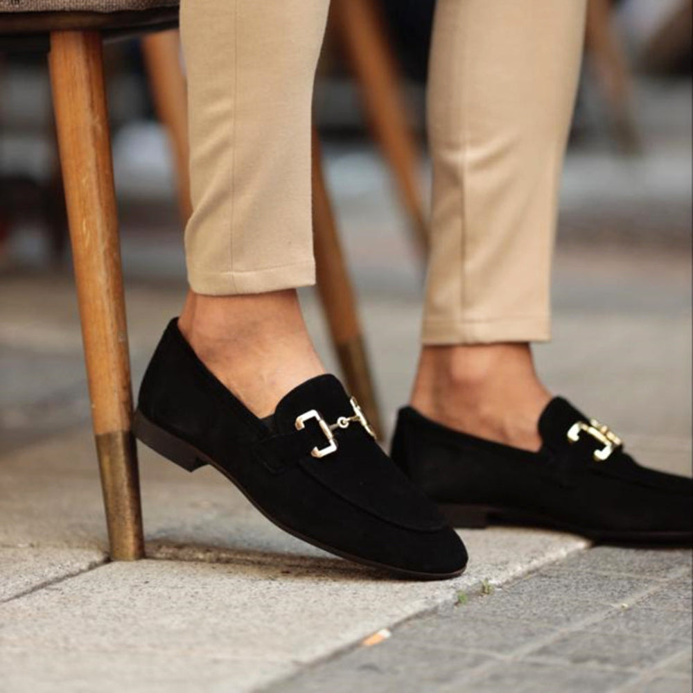 Men's Suede Loafers | Slip-On Design Comfortable Arch Support