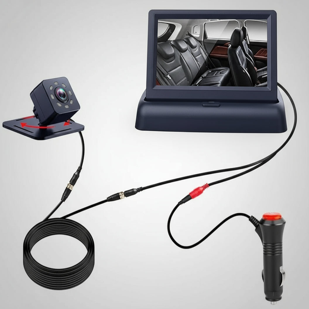 Baby Monitor Car Seat Camera Rear-Facing Baby View Night Vision