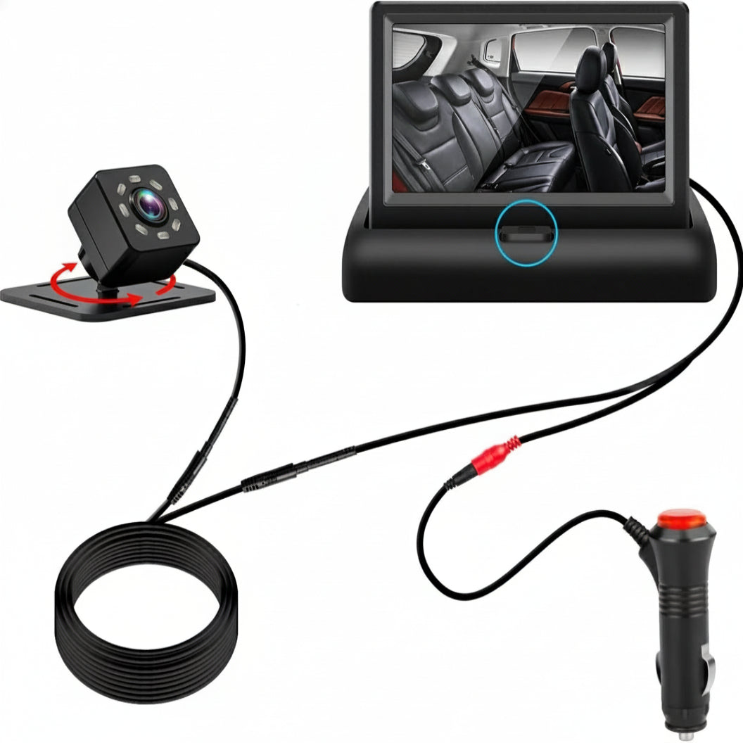 Baby Monitor Car Seat Camera Rear-Facing Baby View Night Vision