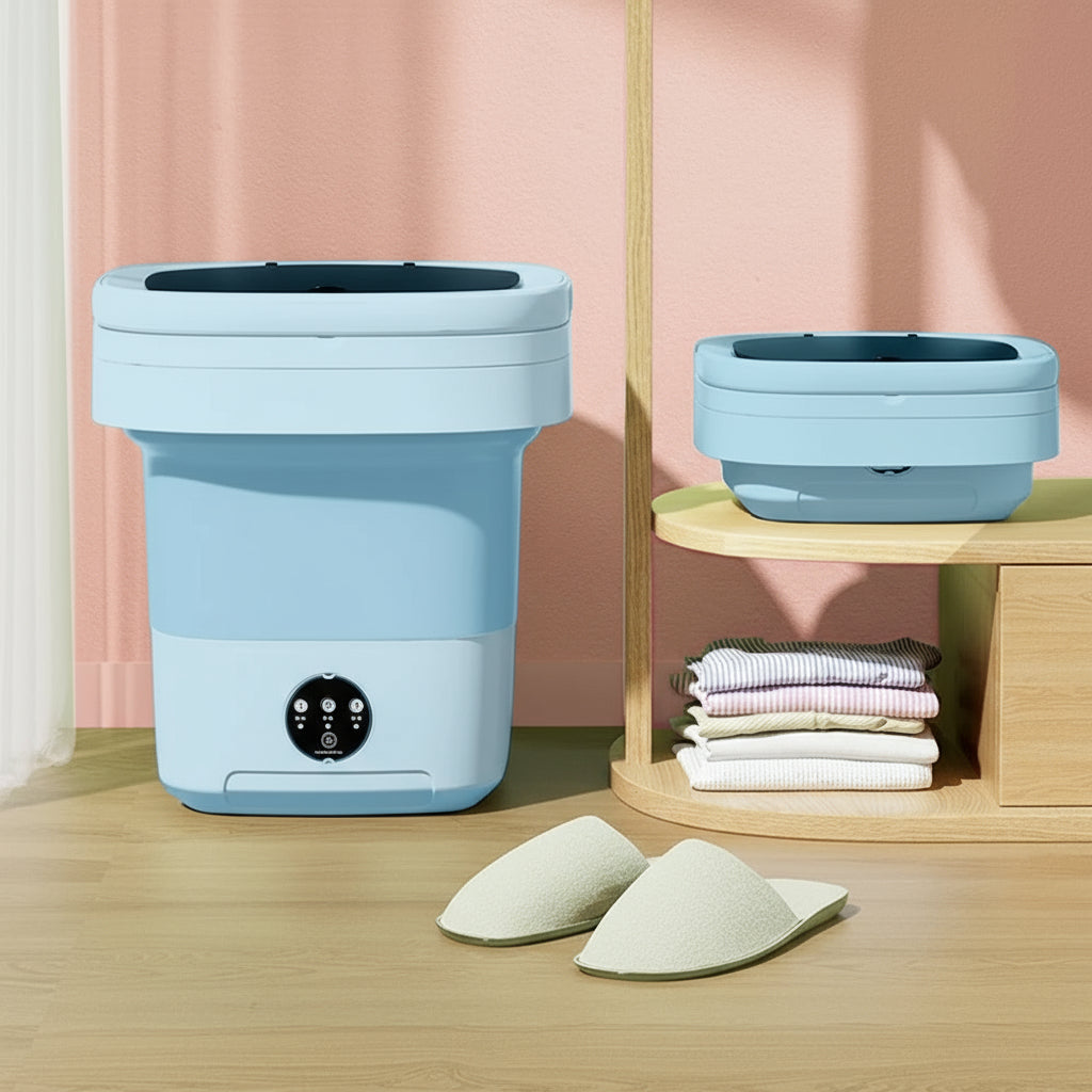 Portable Washing Machine Folding Mini Washer Travel Small Spaces