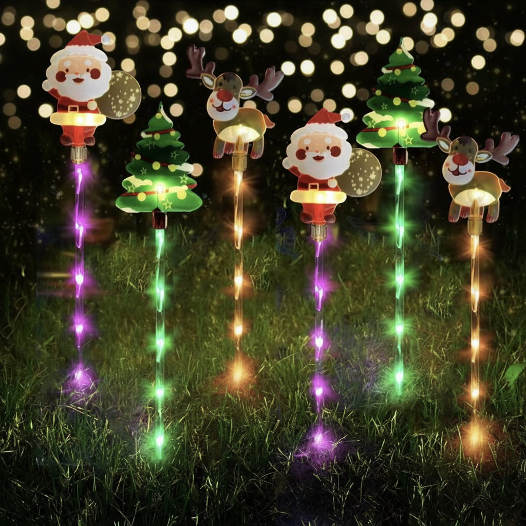 Christmas Pathway Light Outdoor Solar Garden Decoration Stake