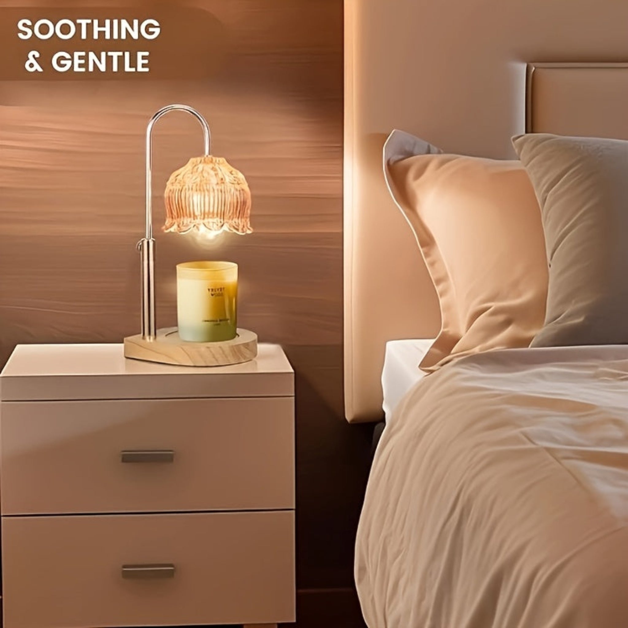 Glass Candle Warmer Gift Lamp Electric Wax Melt Home Decor