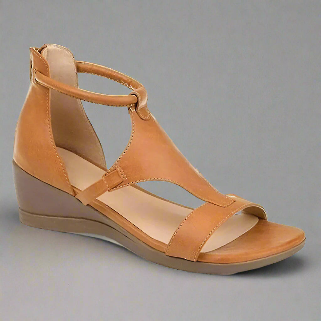 Women’s Comfortable Wedge Sandals | Summer Open Toe T Strap