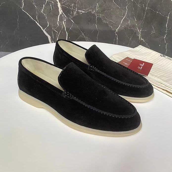 Men’s Barefoot Suede Loafers Shoes | Casual Lightweight Fit