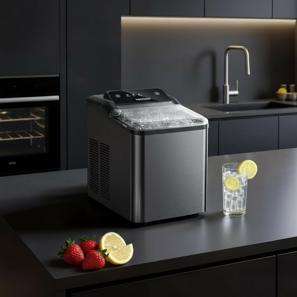 Ice Maker Countertop Nugget Machine Self-Cleaning Chewable Ice