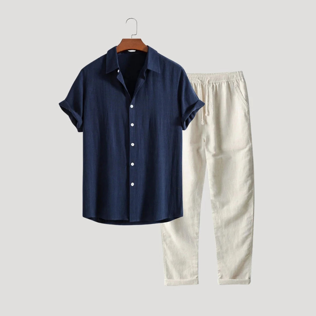 Men’s Two Piece Summer Set | Trouser and Top Casual Outfit