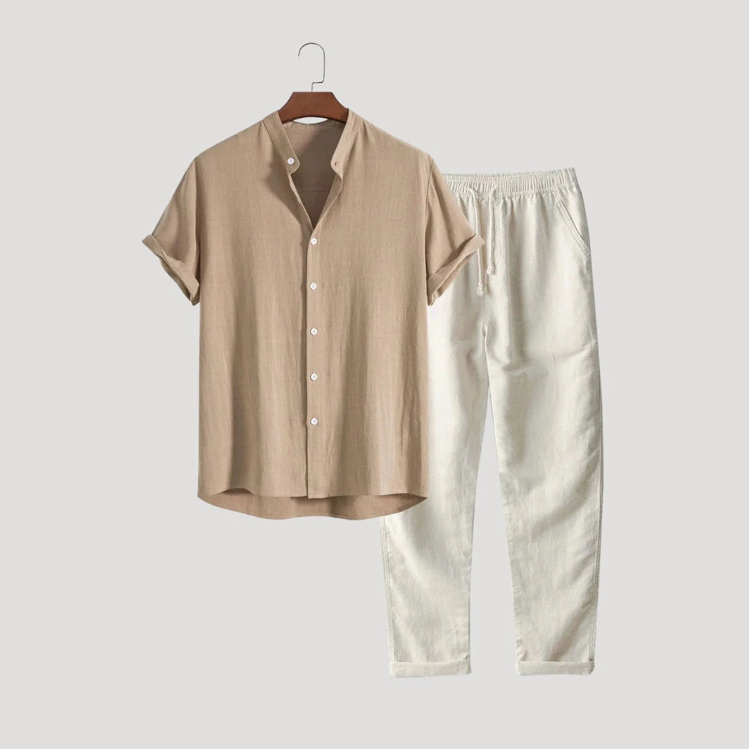 Men’s Two Piece Summer Set | Trouser and Top Casual Outfit