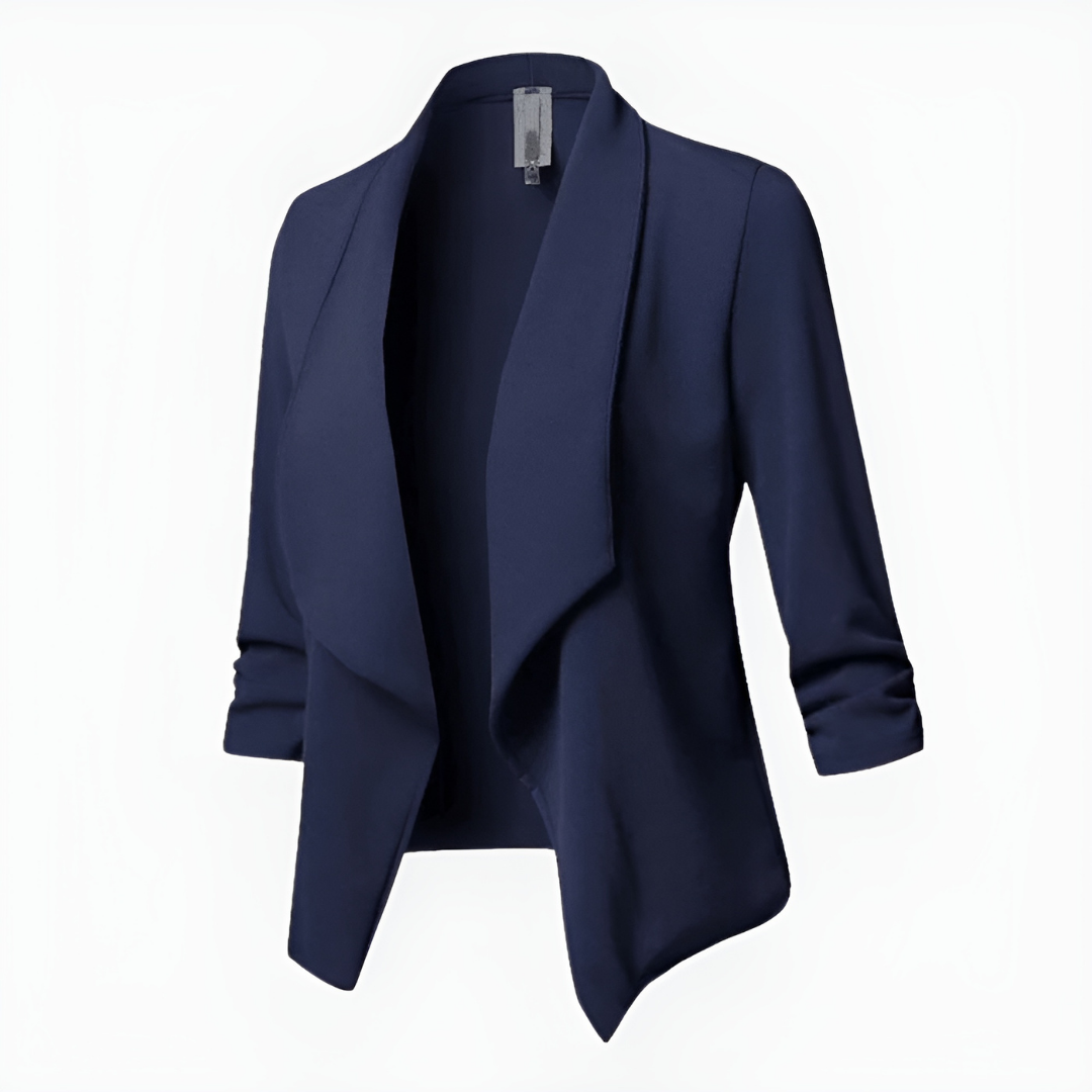 Women's Casual Draped Blazer Jacket | Lightweight Workwear