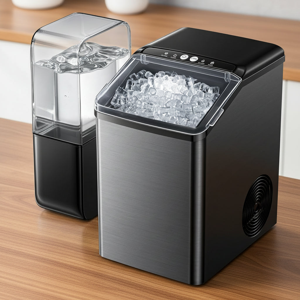 Ice Maker Countertop Nugget Machine Self-Cleaning Chewable Ice