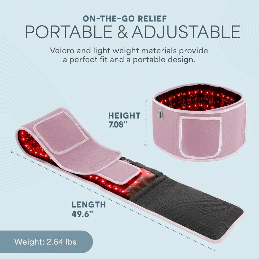 Heated Belt Red Light Therapy Infrared Relief Recovery