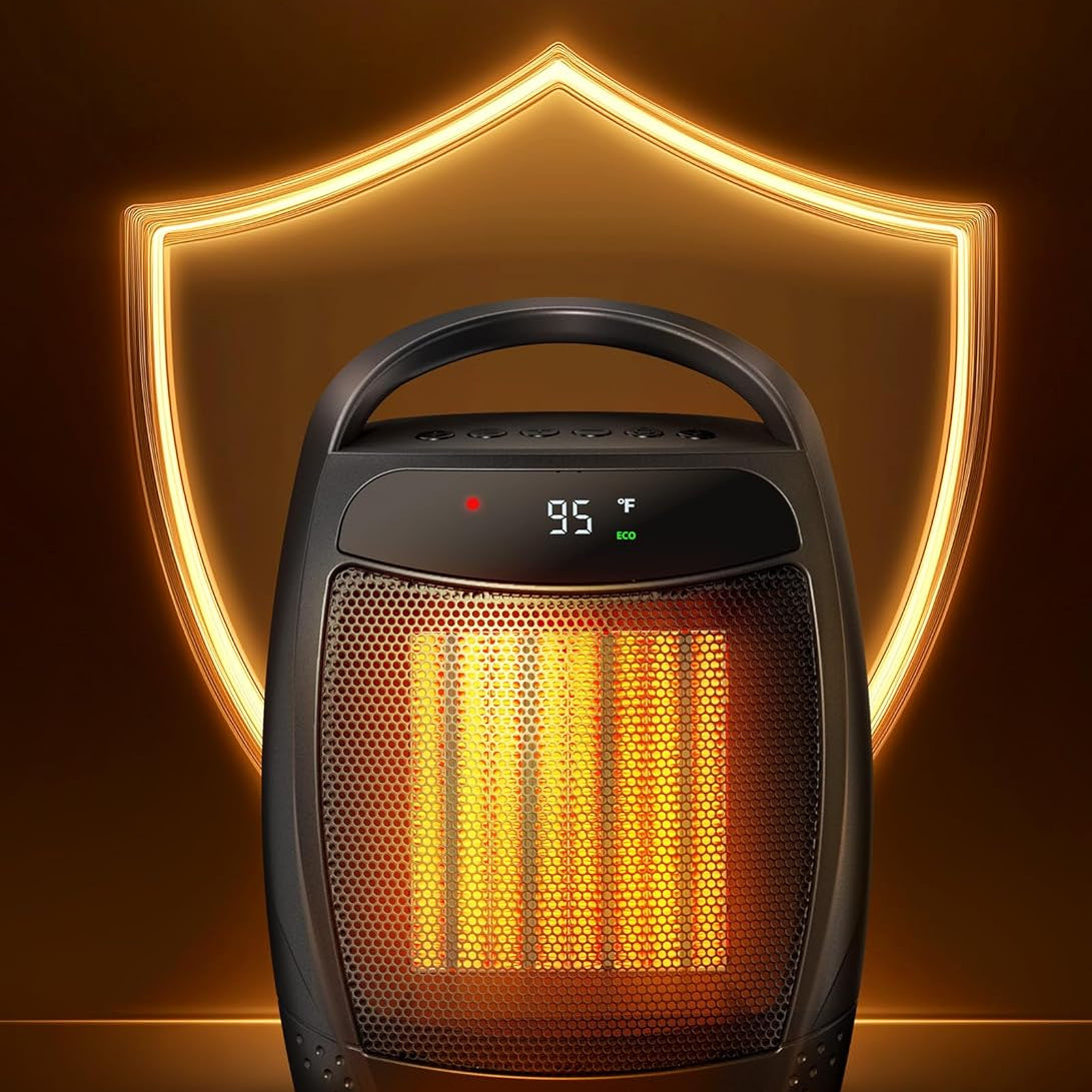 Space Heater Portable 1500W Adjustable Thermostat Quiet