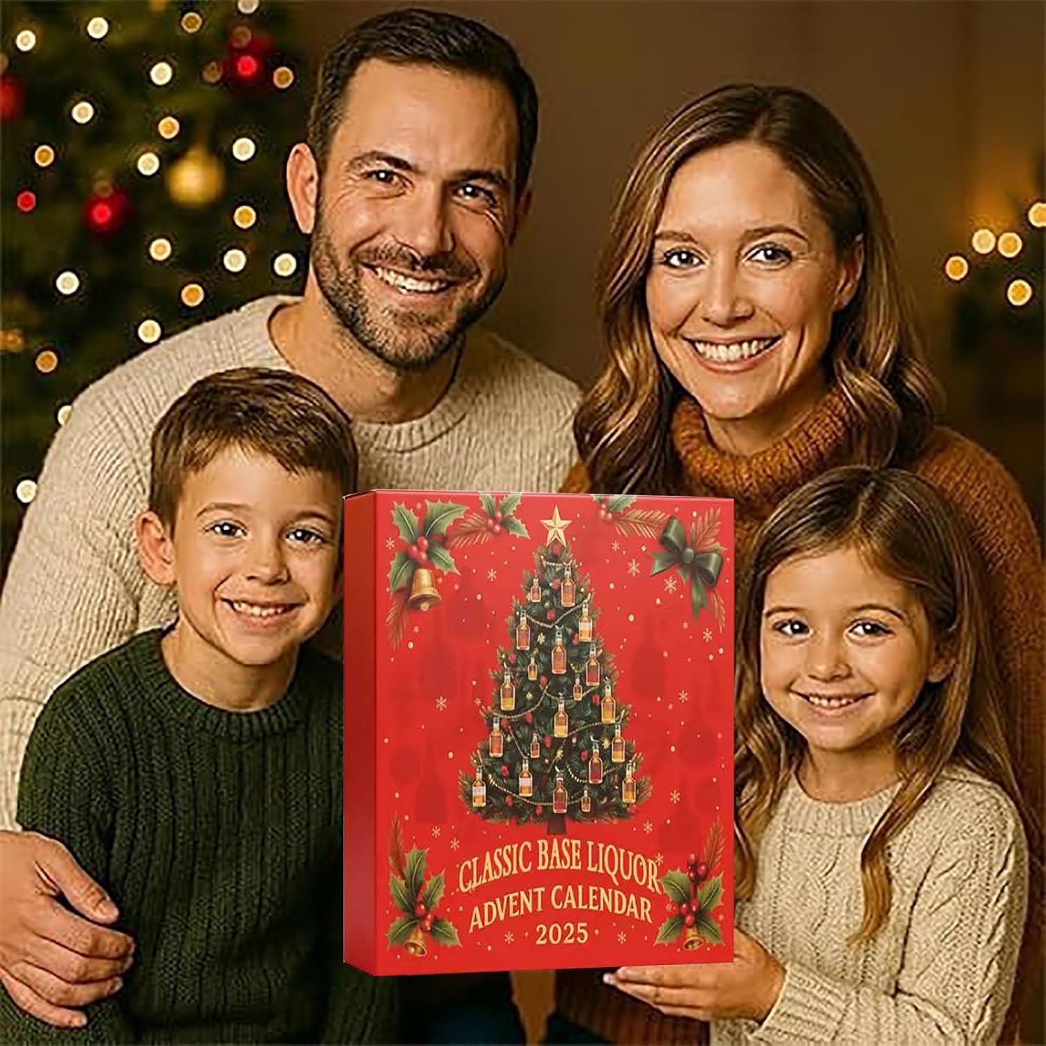 Whiskey Advent Calendar Men 2025 Christmas Gift Decoration