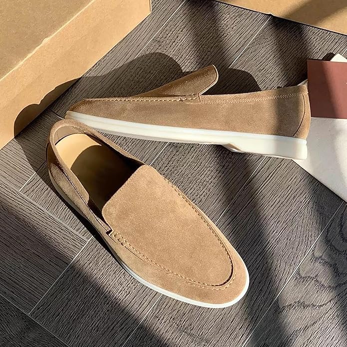 Men’s Barefoot Suede Loafers Shoes | Casual Lightweight Fit