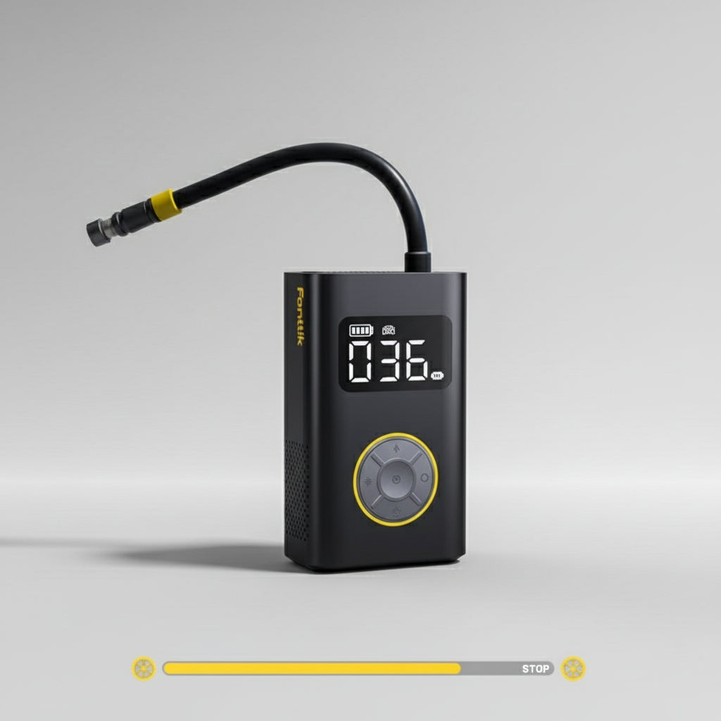 Portable Air Compressor Tire Inflator Gift for Car and Bike Owners