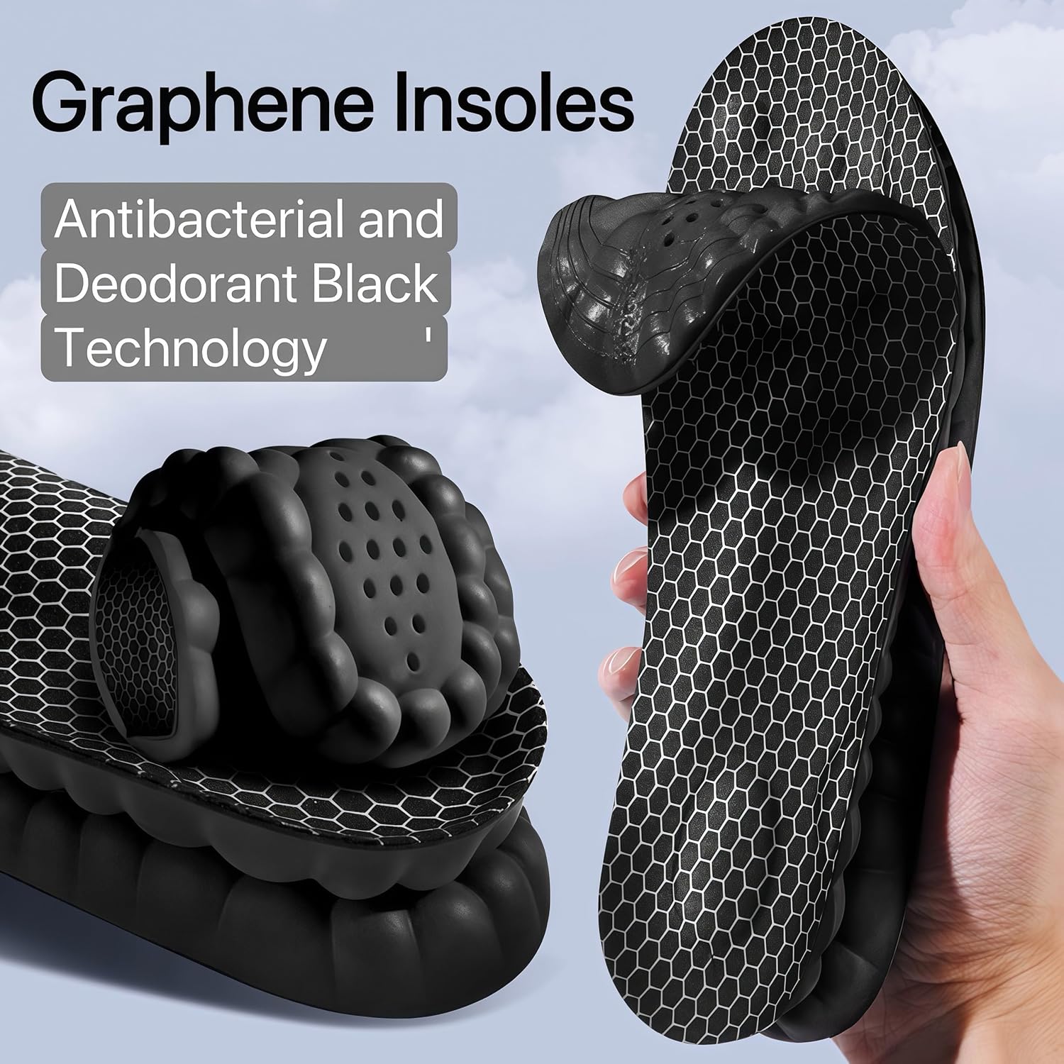 Shoe Insoles Arch Support Orthopedic Memory Foam Cushion Pads