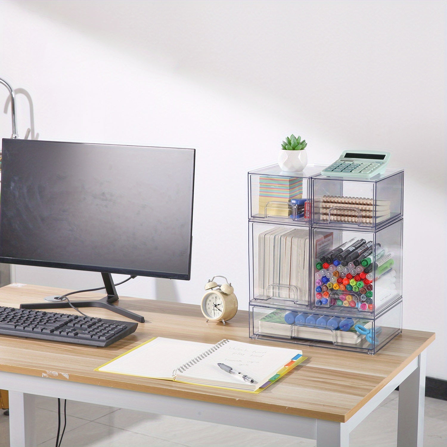 Acrylic Storage Drawers Stackable Clear Organizer Box