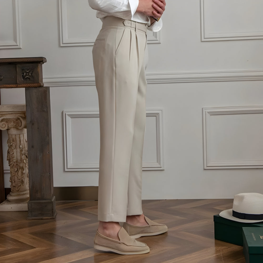 Men’s Baggy Workwear Pants Trousers | Wide Leg Pleated