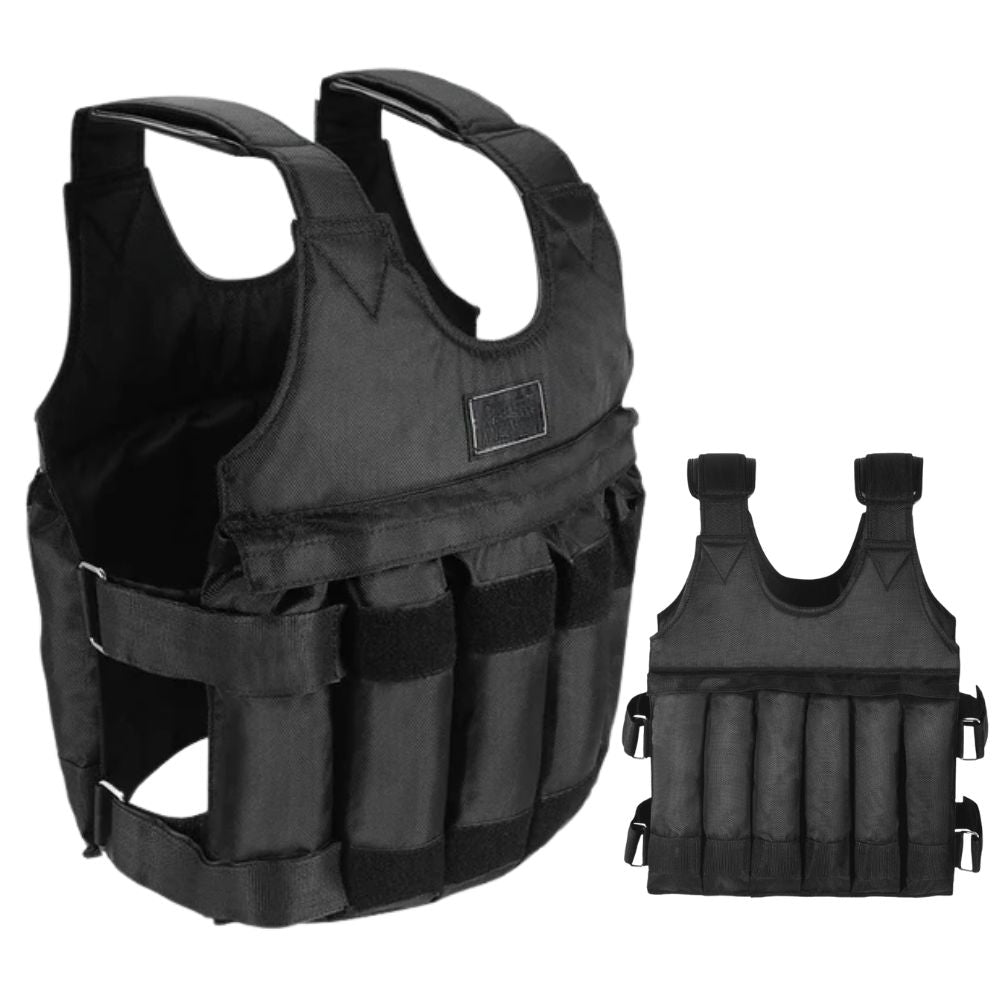 Adjustable 110 Pound Weighted Vest for Strength Training Cardio 0