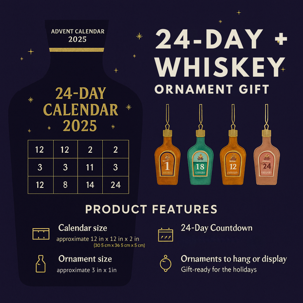 Advent Calendar 2025 Adults 24-Day Whiskey Christmas Gift