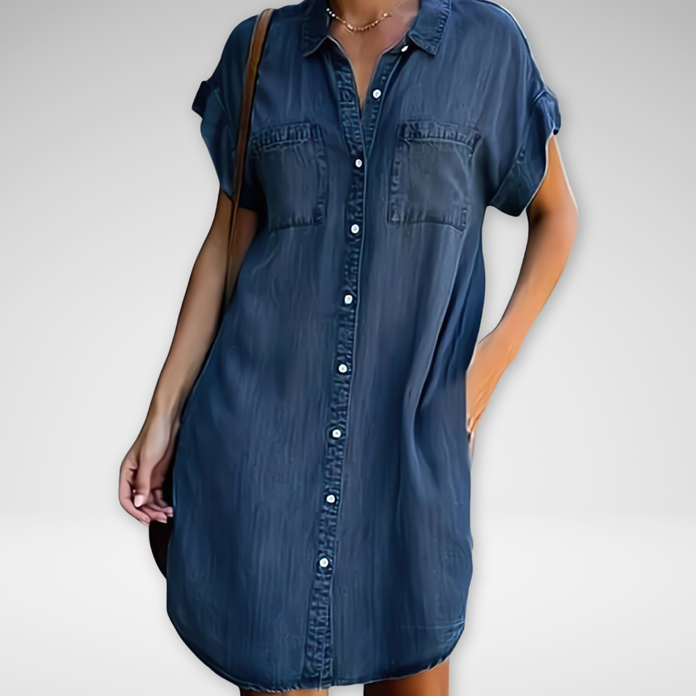 Women's Casual Summer Shirt Dress | Short Mini