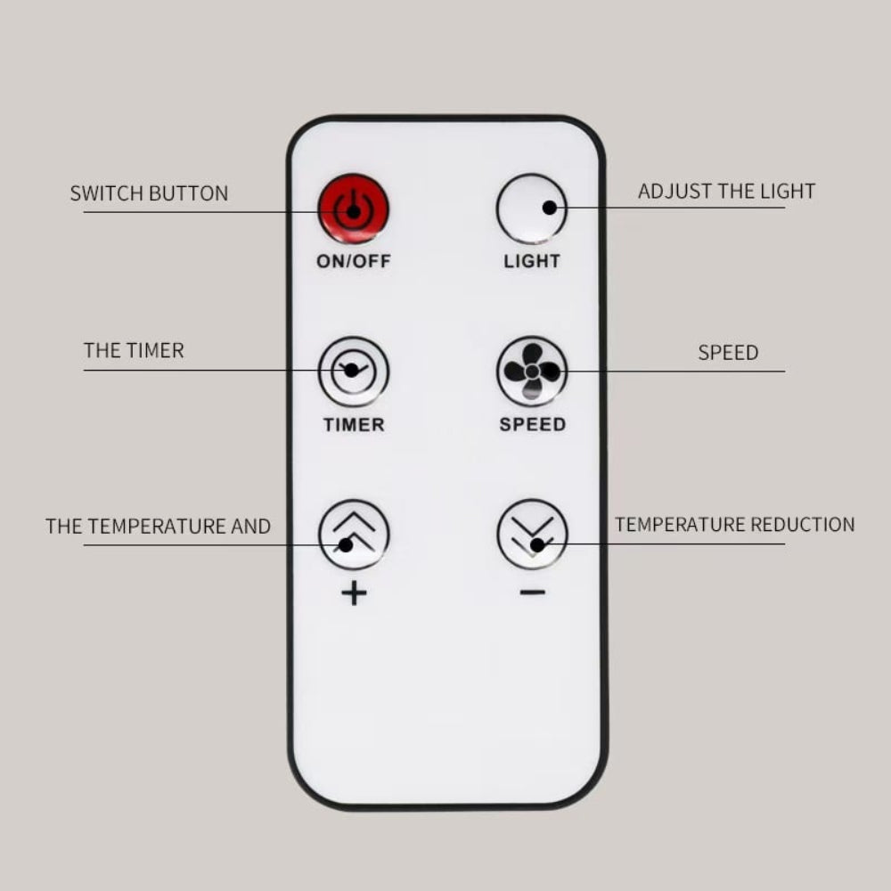 Best Portable Electric Heater Mini Ceramic Space Heater with Remote Control 6